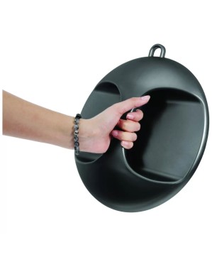 Grand Miroir ICE Noir Avec Poignée (Diam. 270mm)