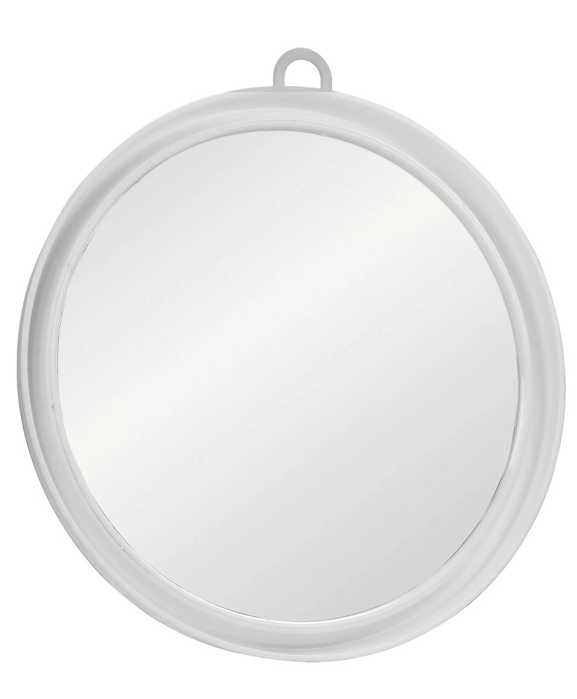 Miroir Suny Blanc Avec Poignée et Support Mural
