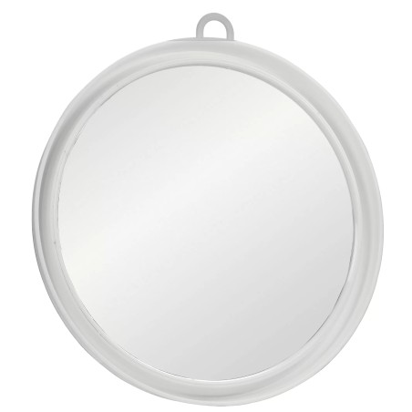 Miroir Suny Blanc Avec Poignée et Support Mural