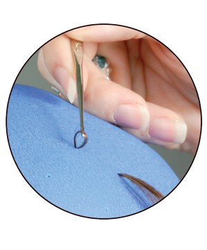 Bonnet silic-caout bleu pour mêches