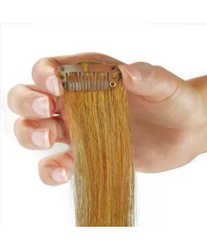Peigne Miniclip 6 dentsPostich mm x2 BrunL32 H13mm