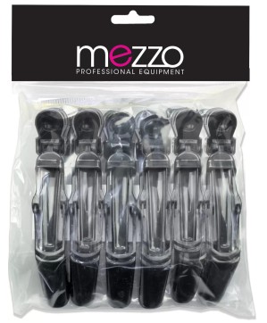 Pinces Sépare-Mèches Noires x6 (115mm)