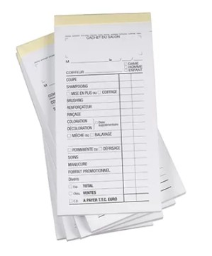 Bloc Chim.Sans N°Blanc 10Carnets Coif de 50Fiches