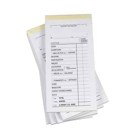 Bloc Chim.Sans N°Blanc 10Carnets Coif de 50Fiches