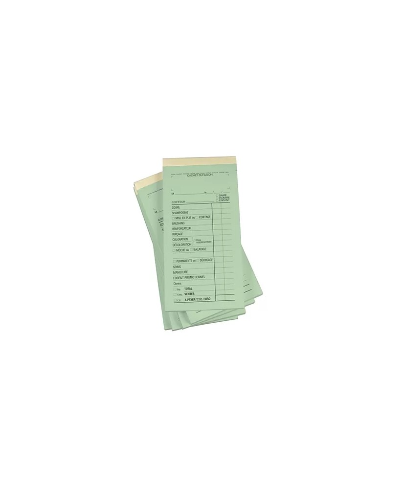 Bloc Chim.Ssn°Vert 10Carnets Coif X50Fich