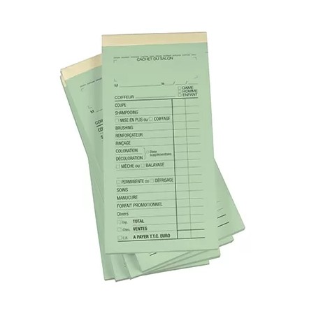 Bloc Chim.Ssn°Vert 10Carnets Coif X50Fich