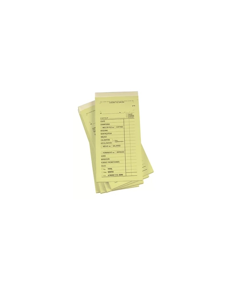 Bloc Chim.Avn°Jaune 10Carnets Coif  X50Fich