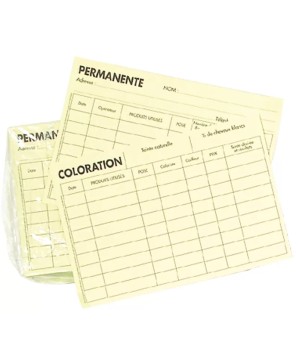 Fiche Color/Perm X100 150X105Mm Jaune