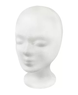 Tête Polystirene Belfi Blanche