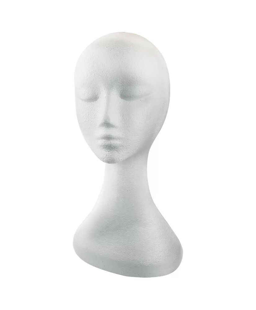 Tête Polystir Cleopatre Blanche