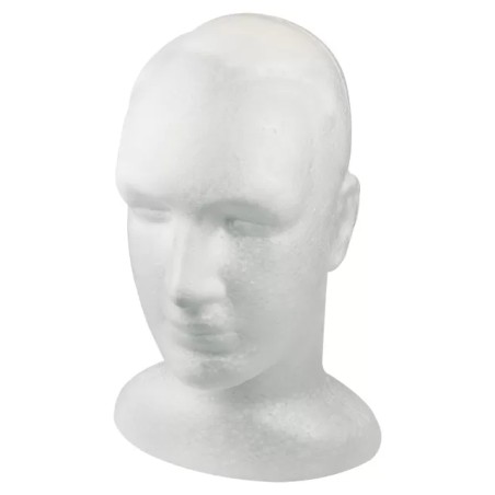 Tête Polystir Cesar  Blanche