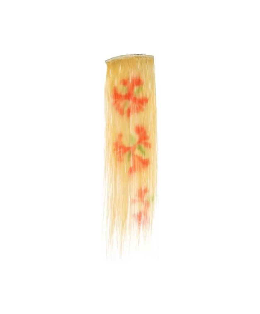 Mèches Naturelles Décor Blond Fleur   12X45Cm