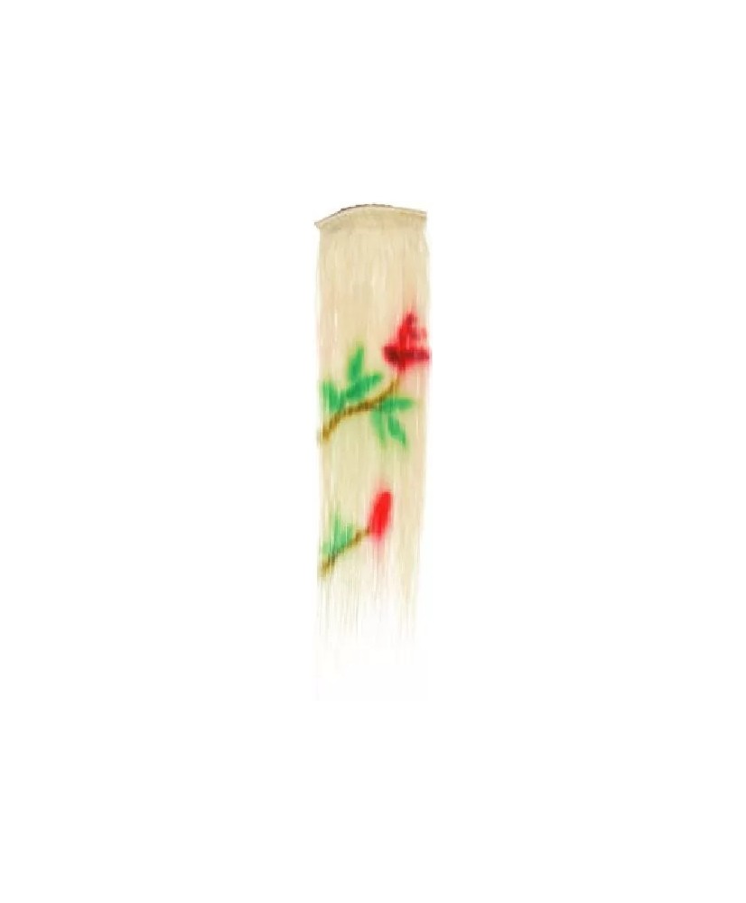 Mèches Naturelles Décor Blond C Fleur 12X45Cm