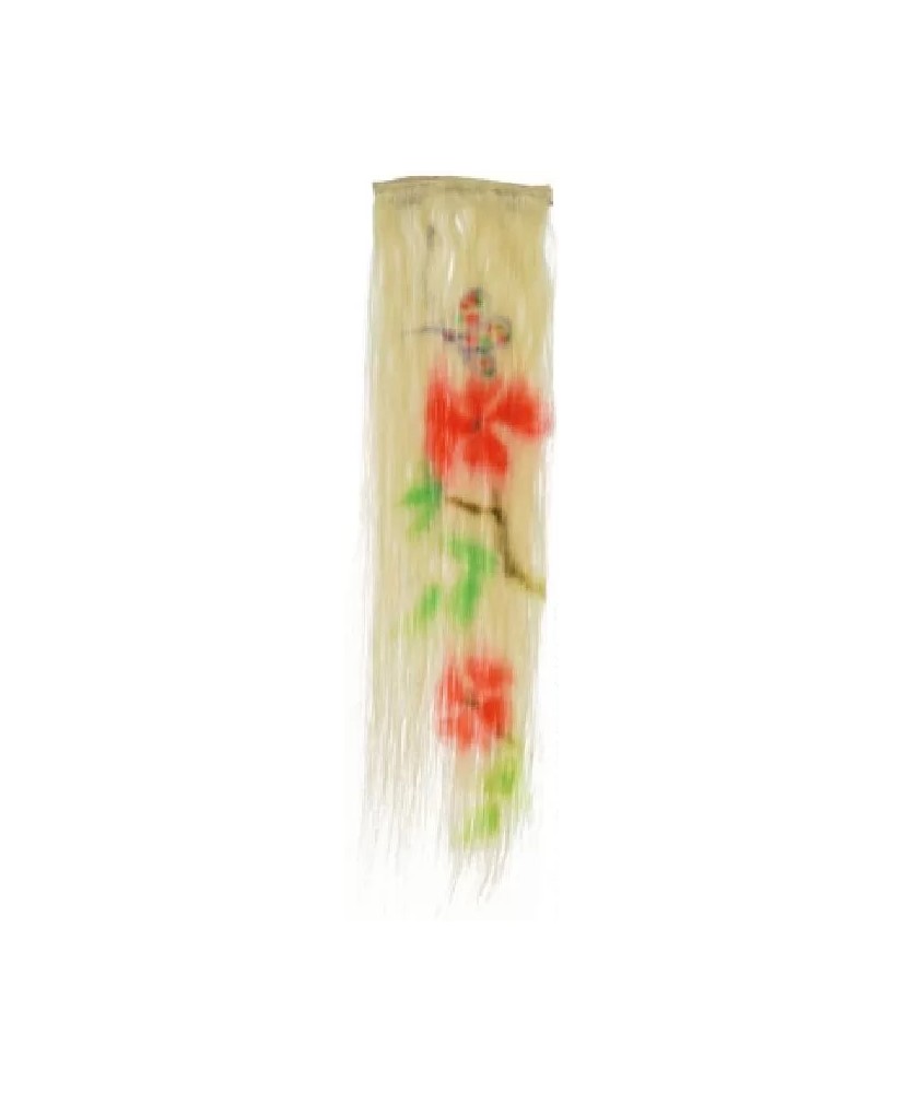 Mèches Naturelles Décor Blond Tc Fleur12X45Cm