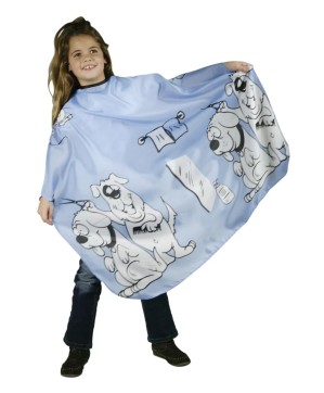 Peignoir Cape Enfant Dogy Cut Bleu