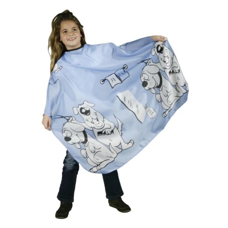 Peignoir Cape Enfant Dogy Cut Bleu