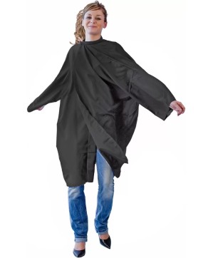 Peignoir Fany Polytex Soft Noir Avec Manche+Velcro