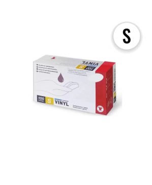 Gants en Vinyle Transparent - Taille Small, Boîte de 100