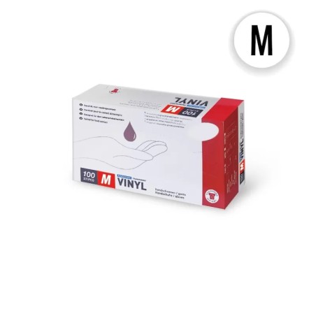 Gants en Vinyle Transparent - Taille Medium, Boîte de 100