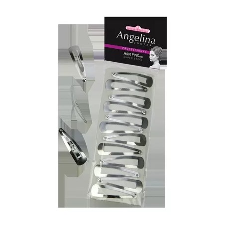 Barrettes Dany Argentées x12 (50/14mm) - IB