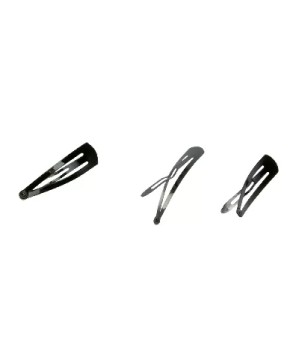 Barrettes Dany Noires x12 (50/14mm) - ANGELINA C
