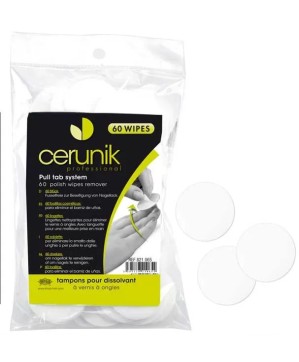 TAMPON DISSOL.VERNIS ONGLES Avec PINCETTE x60 CERUNIK