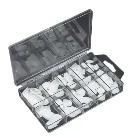 Faux Ongl Pro 1/2 Blanc Boitex100 Ares Pieds/Mains