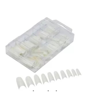 Faux Ongl.Cleopatre Boitex100 Assor.Blanc