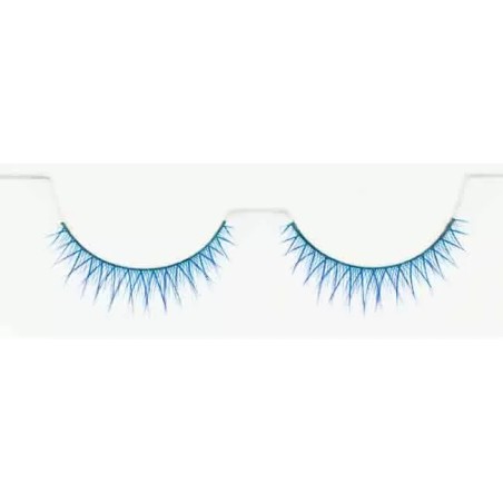 FAUX CILS COLORE BLEUE x2 AVEC COLLE