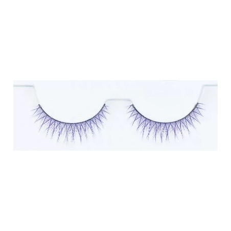 FAUX CILS COLORE VIOLET x2 AVEC COLLE