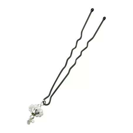 Décorcoif Eping.Pepite Argent-Perlx6