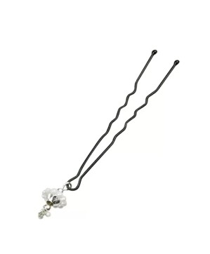 Décorcoif Eping.Pepite Argent-Perlx6