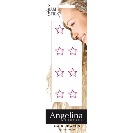 Ornements de coiffure 8 Etoila Fushia (2mm)