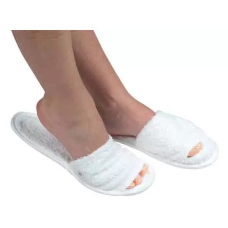 Mule Eco Ouverte  X2 Pedicure Eponge Blanc