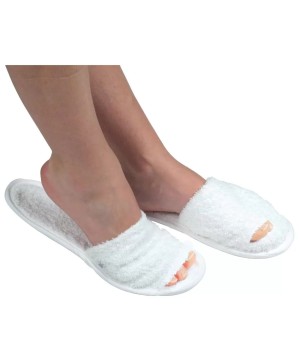 Mule Eco Ouverte  X2 Pedicure Eponge Blanc