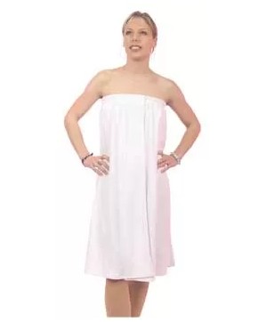 Paréo d'Esthétique LYNA Stretch Blanc - 80% Coton, 20% Polyester