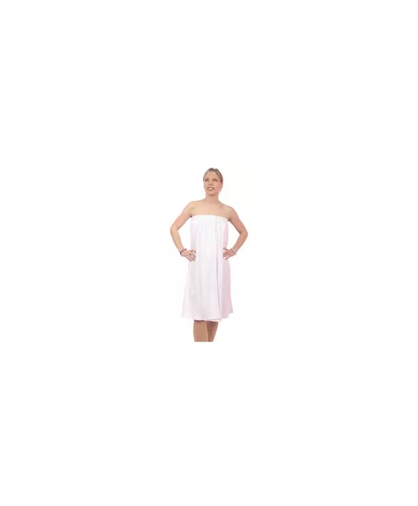 Paréo d'Esthétique LYNA Stretch Blanc - 80% Coton, 20% Polyester