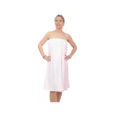 Paréo d'Esthétique LYNA Stretch Blanc - 80% Coton, 20% Polyester