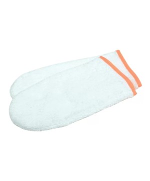 Gants esthétique/manucure blancs, x2