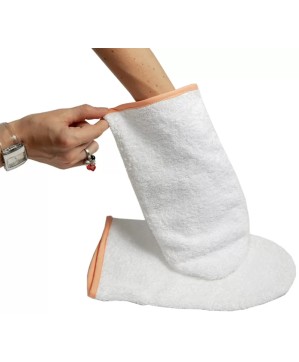 Gants esthétique/manucure blancs, x2