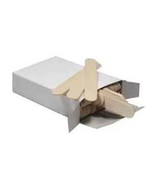 Spatules Cire - Grandes, 150 x 17 mm, Lot de 100