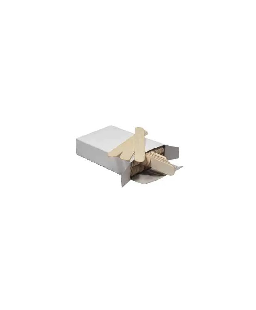 Spatules Cire - Grandes, 150 x 17 mm, Lot de 100