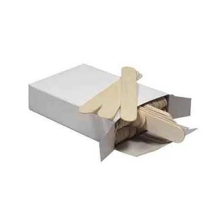 Spatules Cire - Grandes, 150 x 17 mm, Lot de 100