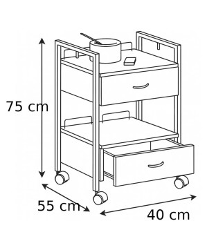 Table Esthe Kentuky 2 Tiroirs