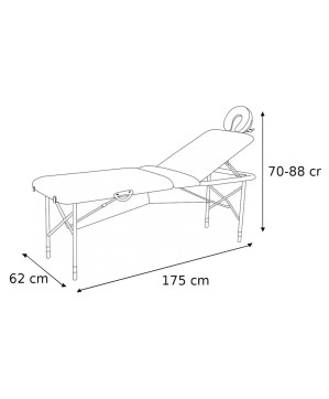 Lit Est-Mas Light Blanc 14Kg Dossier + Pied Regul