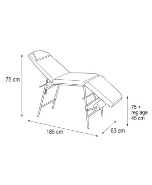 Lit Esthe Marigny-3 Blanc+ Coussin+Porte Papier