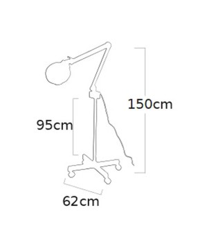 Lampe Loupe Colombus  Avec Pied
