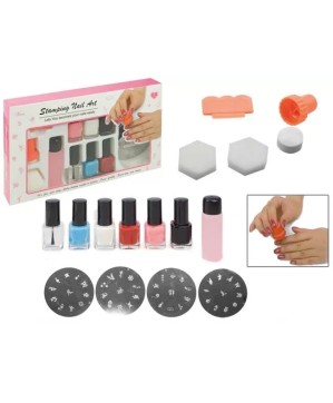 Kit Stamping Tamponage Nail Art 14Pc