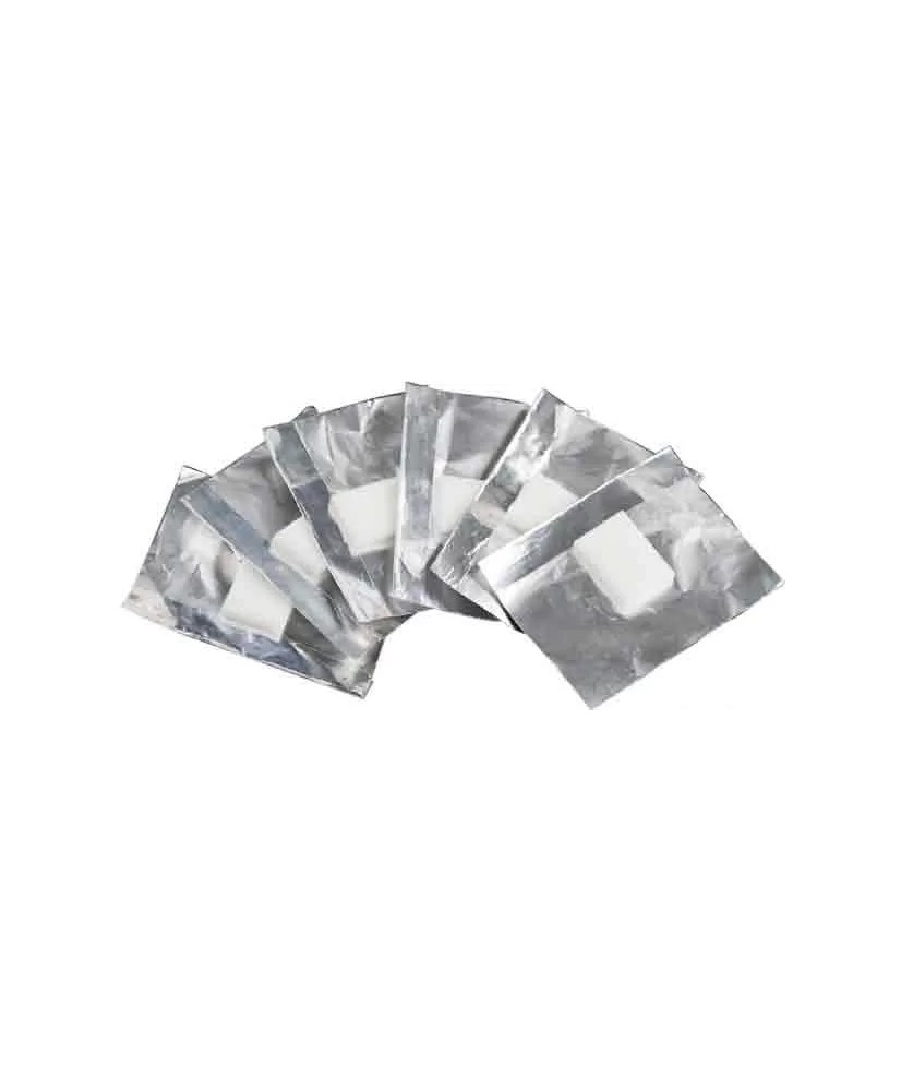 Bandes d'Aluminium avec Éponge pour Faux Ongles - Boîte de 100