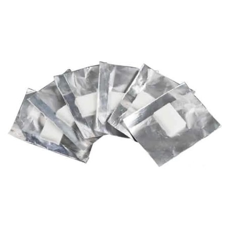 Bandes d'Aluminium avec Éponge pour Faux Ongles - Boîte de 100